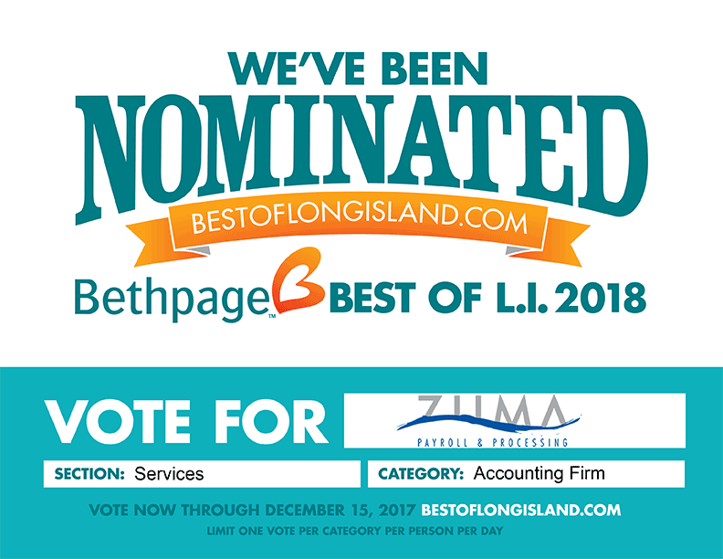Vote for Zuma Payroll & Processing - Best of Long Island