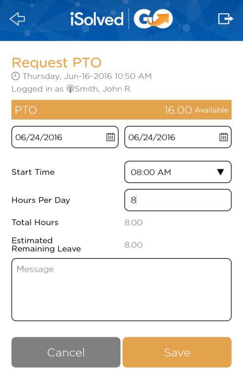 iSolved | Go v13.0 Mobile App Employee User Guide - Zuma ...
