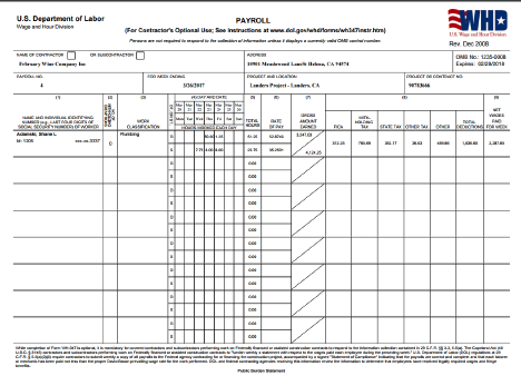 Certified Payroll